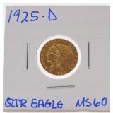 1925-D $2 1/2 gold Indian MS60