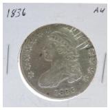 1836 Bust half AU