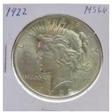 1922 Peace dollar MS64