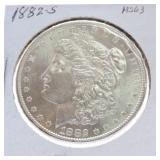 1882-S Morgan dollar MS63