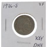 1926-S Buffalo nickel VF