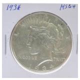 1934 Peace dollar MS64