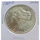 1883-O Morgan dollar MS64