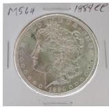 1884-CC Morgan dollar MS64