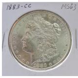 1883-CC Morgan dollar MS63