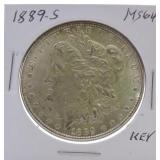 1889-S Morgan dollar MS64