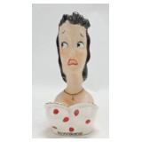 Lady head vase 5 1/4", 