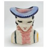 Japan lady head vase 6"