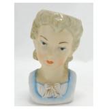 Lady head vase 6"