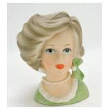 Relpo lady head vase 5 1/4", 2163