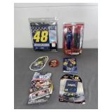 Jimmie Johnson banner, NASCAR collectibles