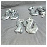 3 Pair of 1/2" Clevis Grab Hook