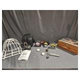 Cannon Power Shot Camera, Tape Measures, Hat