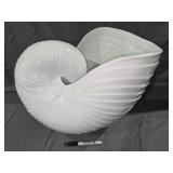 Benzara Ceramic Nautilus Seashell Figurine gloss