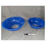 Pyrex Blue mixing bowls