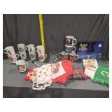 Christmas cups, aprons and more