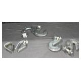 1/2" Eye Slip Hooks, 1/2" Clevis Grab Hook, 5/8"