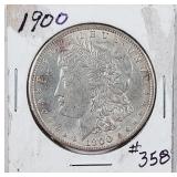 1900  Morgan Dollar   AU