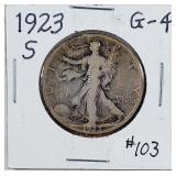 1923-S  Walking Liberty Half Dollar   G