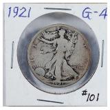 1921  Walking Liberty Half Dollar