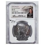 2024  Peace Dollar   NGC MS-70   1st day issue