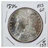 1886  Morgan Dollar   MS-60