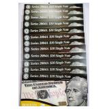 2004-A  $10 Federal Reserve Note District set