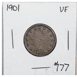 1901  Liberty Nickel   VF