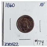 1860  Indian Head Cent   XF