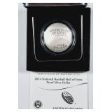 2014  Baseball Hall of Fame  Silver Dollar  Proof