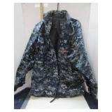 NAVY CAMO PARKA -- MED / REG