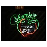 NEON COLUMBO FROZEN YOGURT SIGN