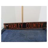 ENAMELED HARLEY CONUNTRY ROAD SIGN