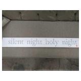 SILENT NIGHT SIGNS & WISEMAN FIGURE (crown broken)