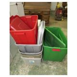 GROUP LOT -- STORAGE TUBS W/ LIDS