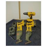 DEWALT 18V SAWZALLS, DRILL & CHARGER