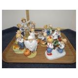 TRAY LOT -- HOMCO DENIM DAYS FIGURINES