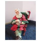 CLOTHTIQUE SANTA IN ROCKING CHAIR FIGURE