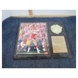 SIGNED JOE MONTANA PLAQUE