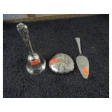 STERLING SILVER BELL & SPREADER(HANDLES) & COMPOTE