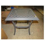 METAL PATIO END TABLE