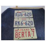 TEXAS LICENSE PLATES