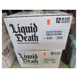 2-- 12pk LIQUID DEATH MOUNTAIN WATER