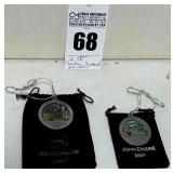 John Deere Limited Edition Pewter Christmas Ornaments ( 2 total)