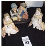 3 Decorative Children Statures