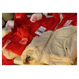 Variety of Coca-Cola items: Diet Coke Thick Jacket, Thin Jacket, 2 T-Shirts & 4 Caps