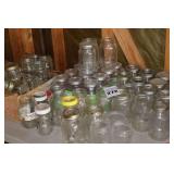 Variety of Canning Jars - one box new, quarts, pints, jelly 50+