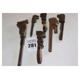 Vintage Iron Wrenches -6 total