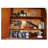 All items inside cabinet - (cabinets not included)  CB, Coping saw, Tri square etc.                       **Buyer will need to ring boxes to remove