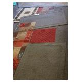 Variety of Area Rugs, runners & plastic back outdoor rugs